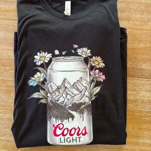 Coors Light Black Graphic T-Shirt